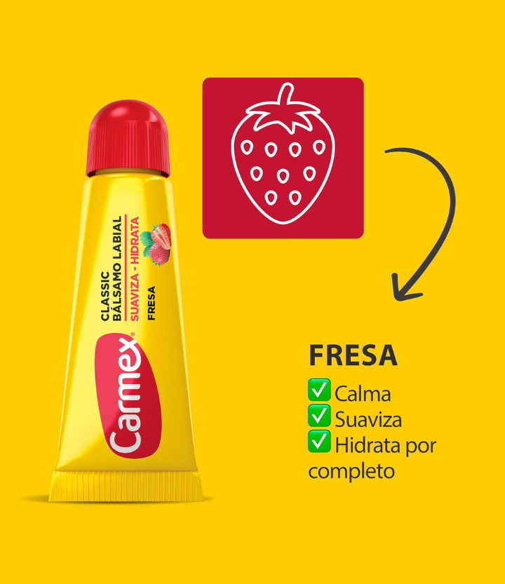 Carmex Frutilla Tubo - Bálsamo Labial