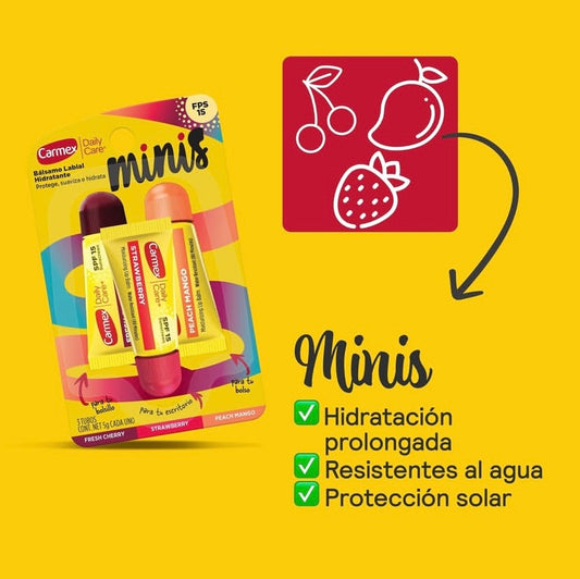 MINIS DAILY CARE FRESH - CHERRY 🍒, STRAWBERRY 🍓 & PEACH MANGO 🥭