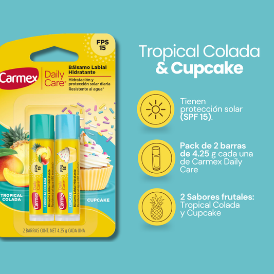 2 BARRAS DAILY CARE - TROPICAL COLADA & CUPCAKE