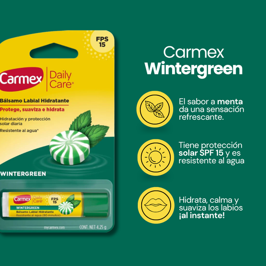 Carmex Wintergreen Barra - Bálsamo Labial