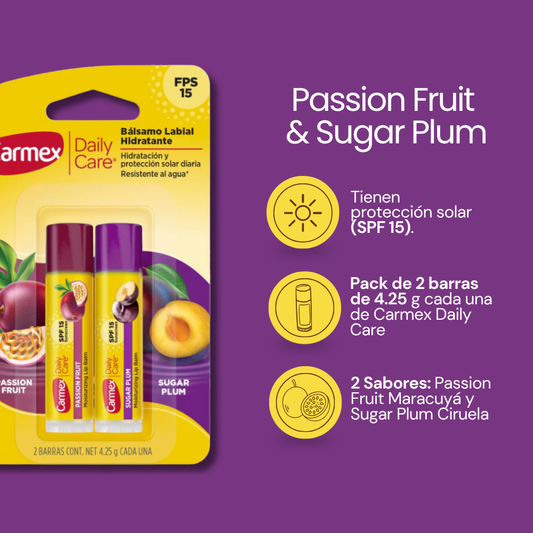 2 BARRAS DAILY CARE - PASSION FRUIT & SUGAR PLUM
